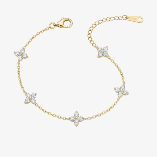 Floral Charm Bracelet