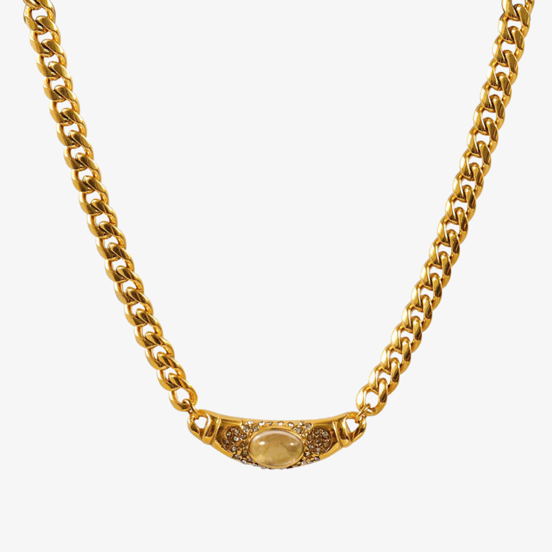 Lila Gemstone Necklace