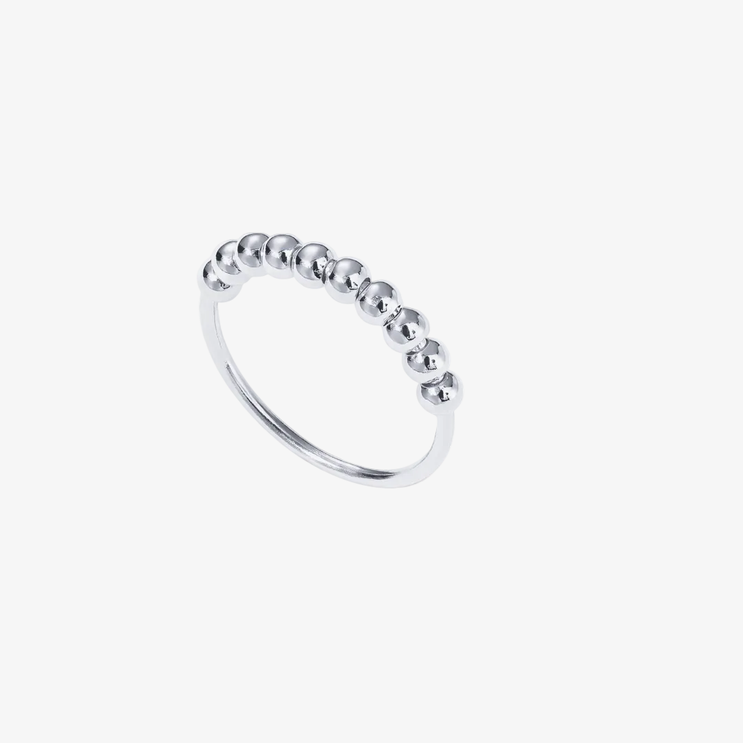 Beaded Minimal Anxiety Ring