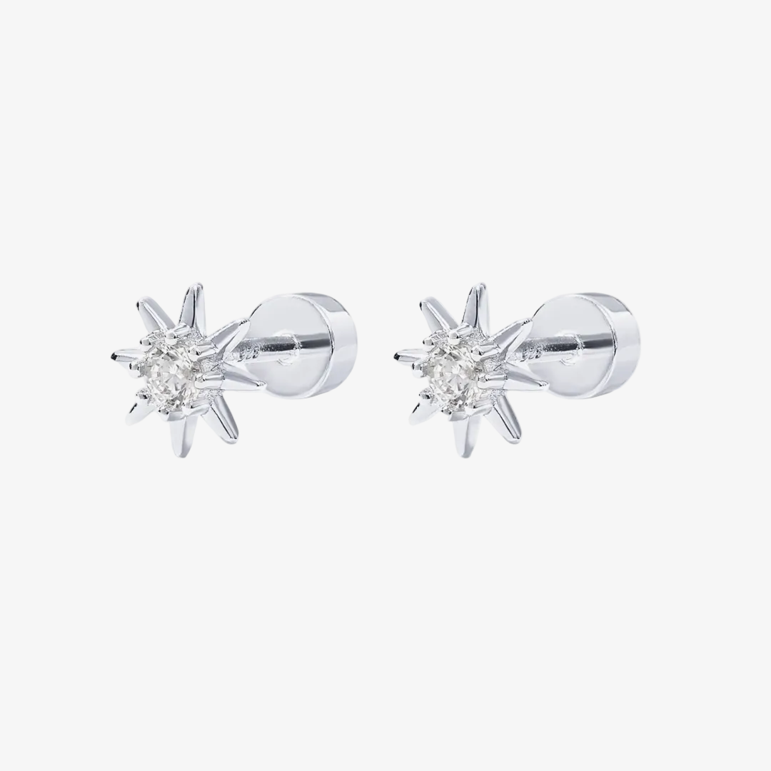 Mini Star Flat Back Stud Earrings