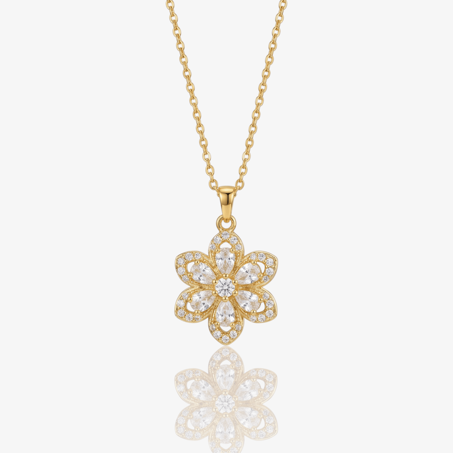 Spinning Floral Princess Necklace