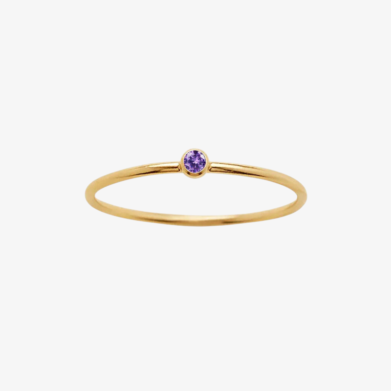 Birthstone Stacking Ring