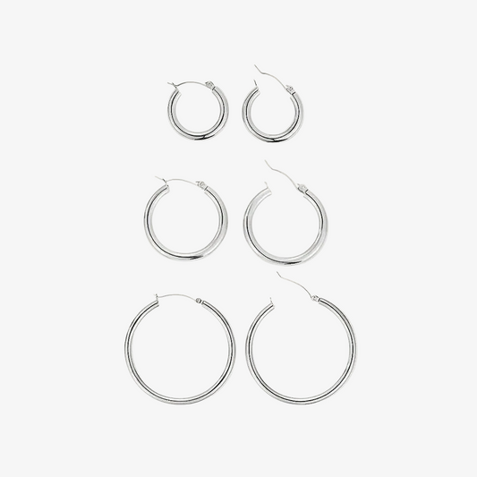 Classic Round Hoop Earrings