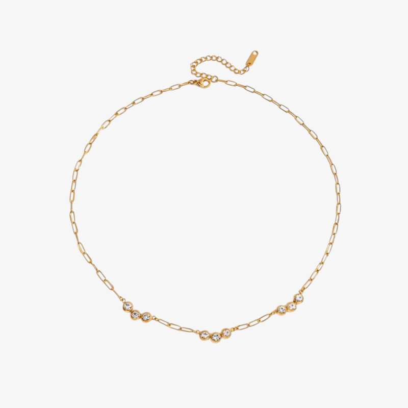 Diamond Clover Layered Necklace