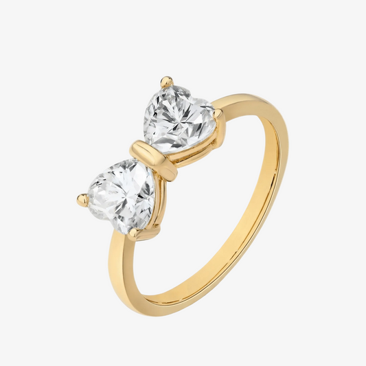 Bow Moissanite Statement Ring