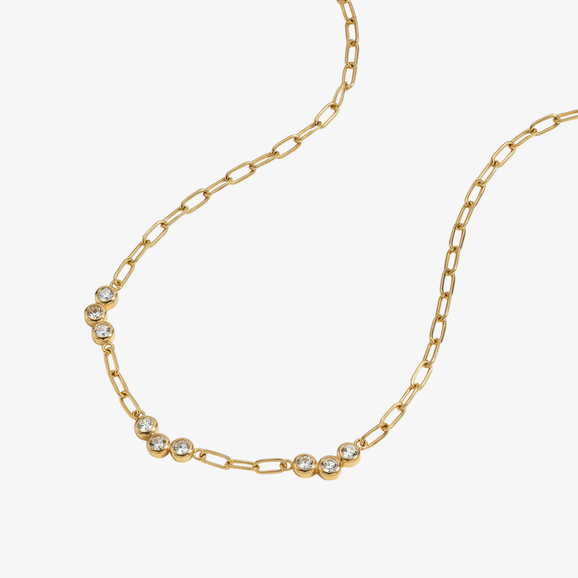 Diamond Clover Layered Necklace