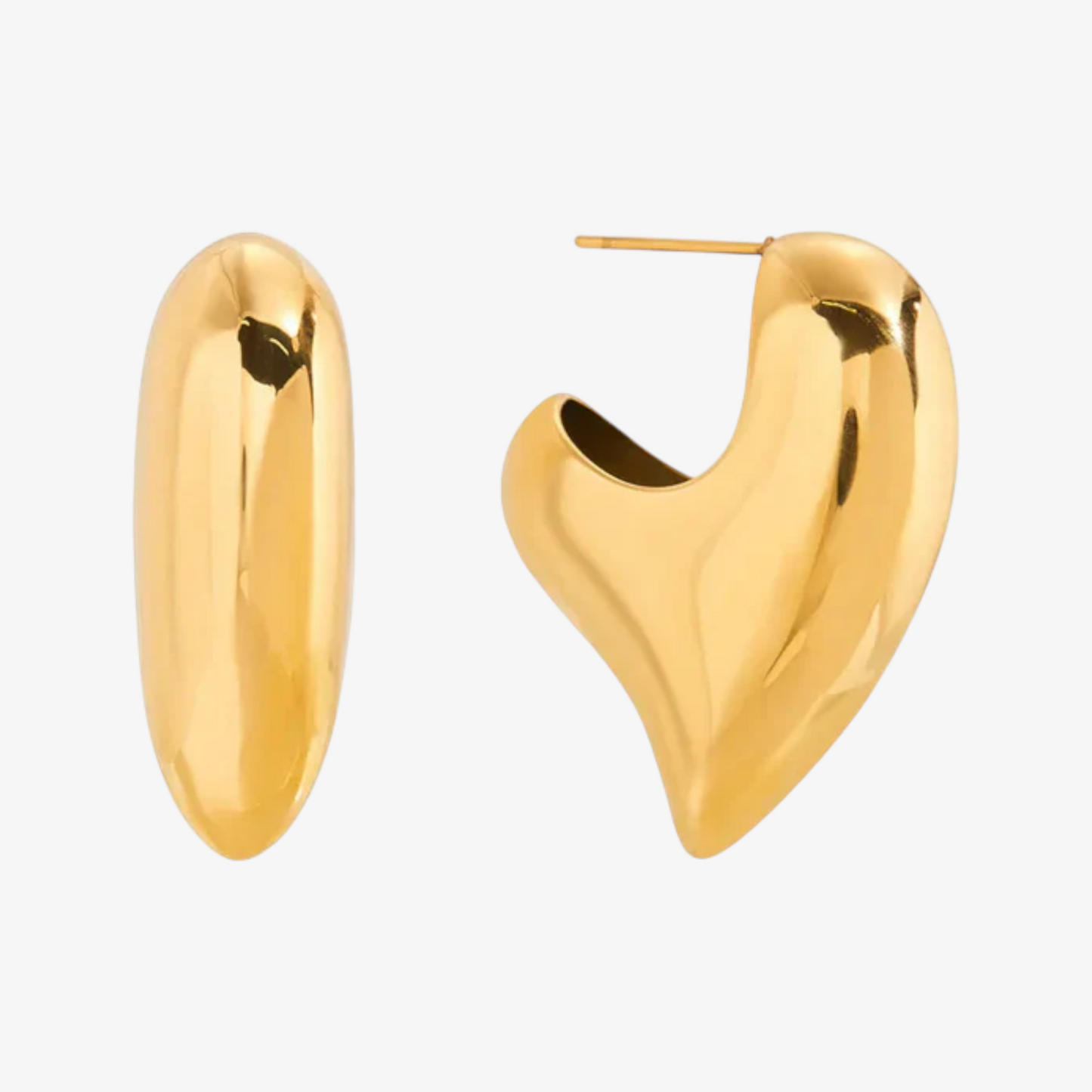 Amara Chunky Heart Earrings
