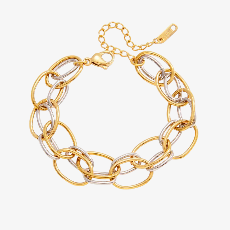 Two Tone Link Bracelet