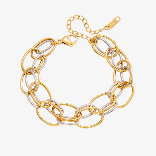 Two Tone Link Bracelet