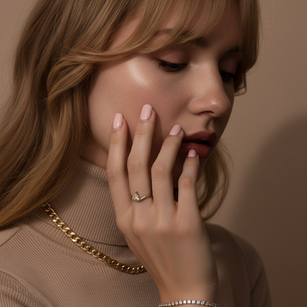 Linea Diamond Gold Ring