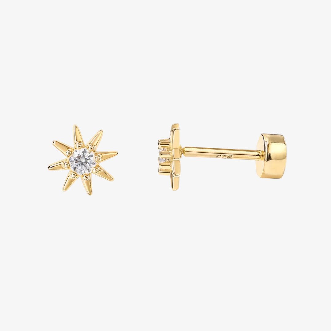 Mini Star Flat Back Stud Earrings