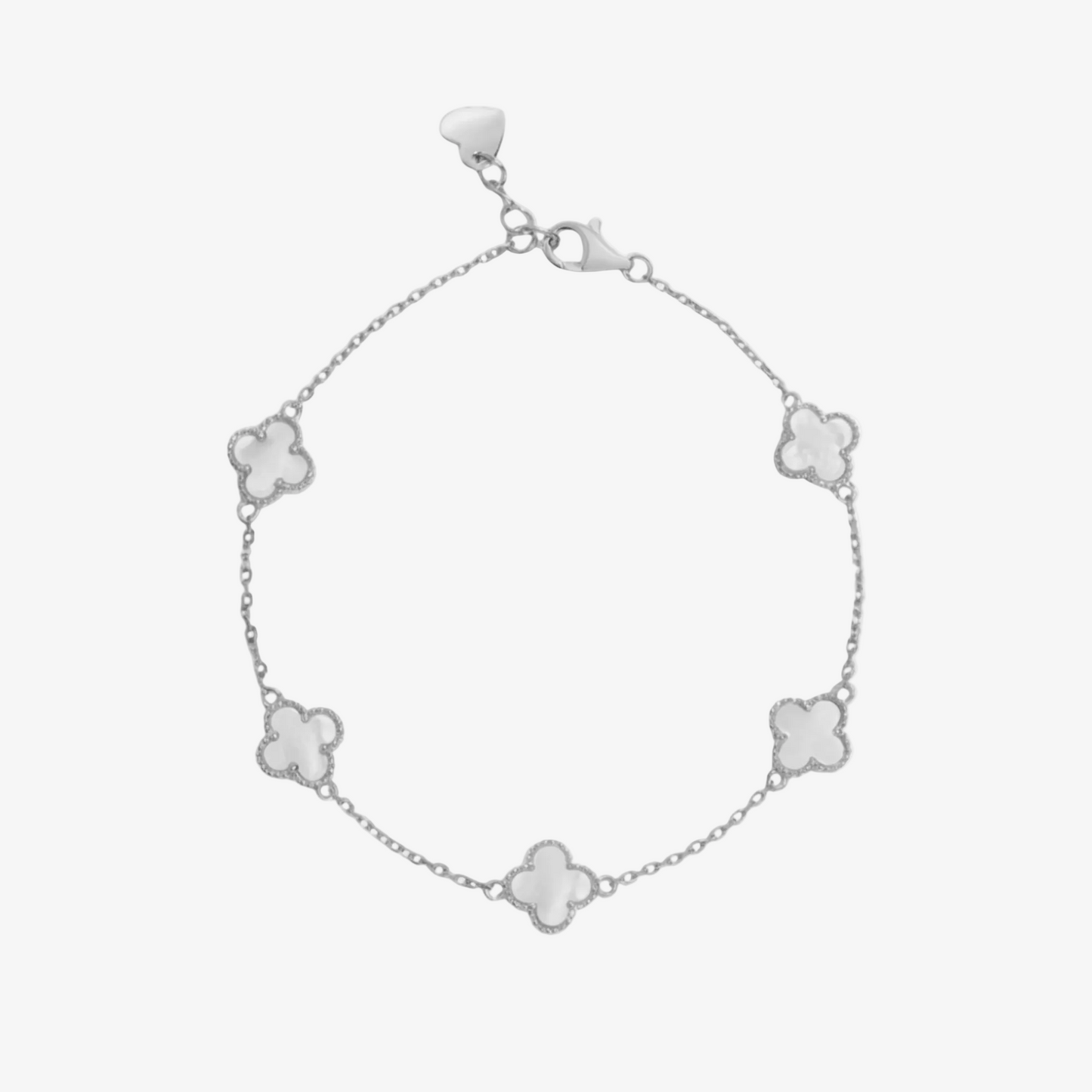 Clover Pearl Chain Bracelet