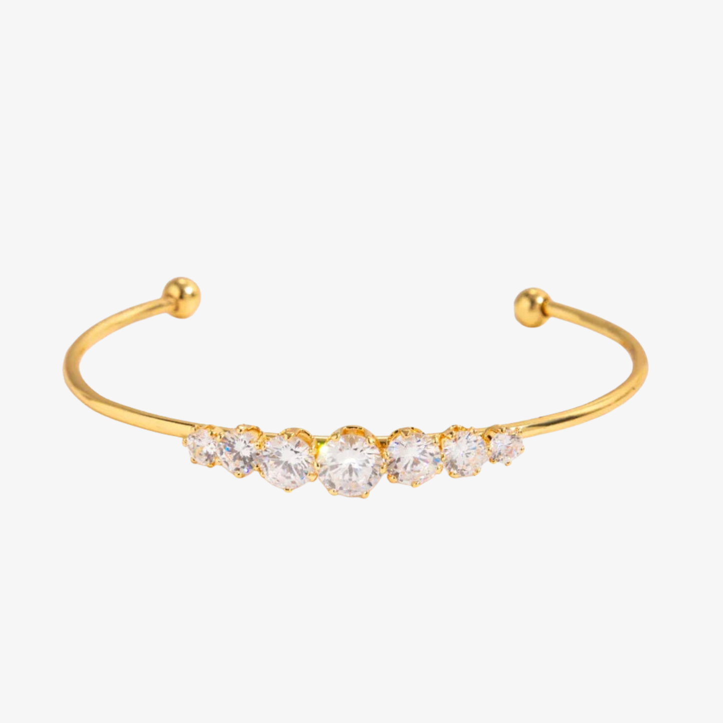 Diamond Gold Cuff Bangle