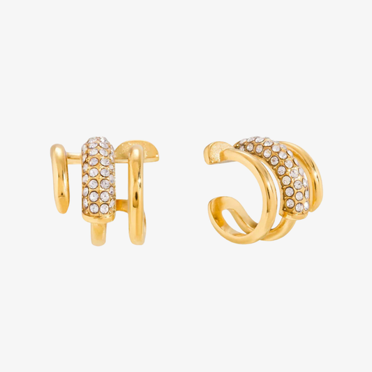 Layered Diamond Earrings