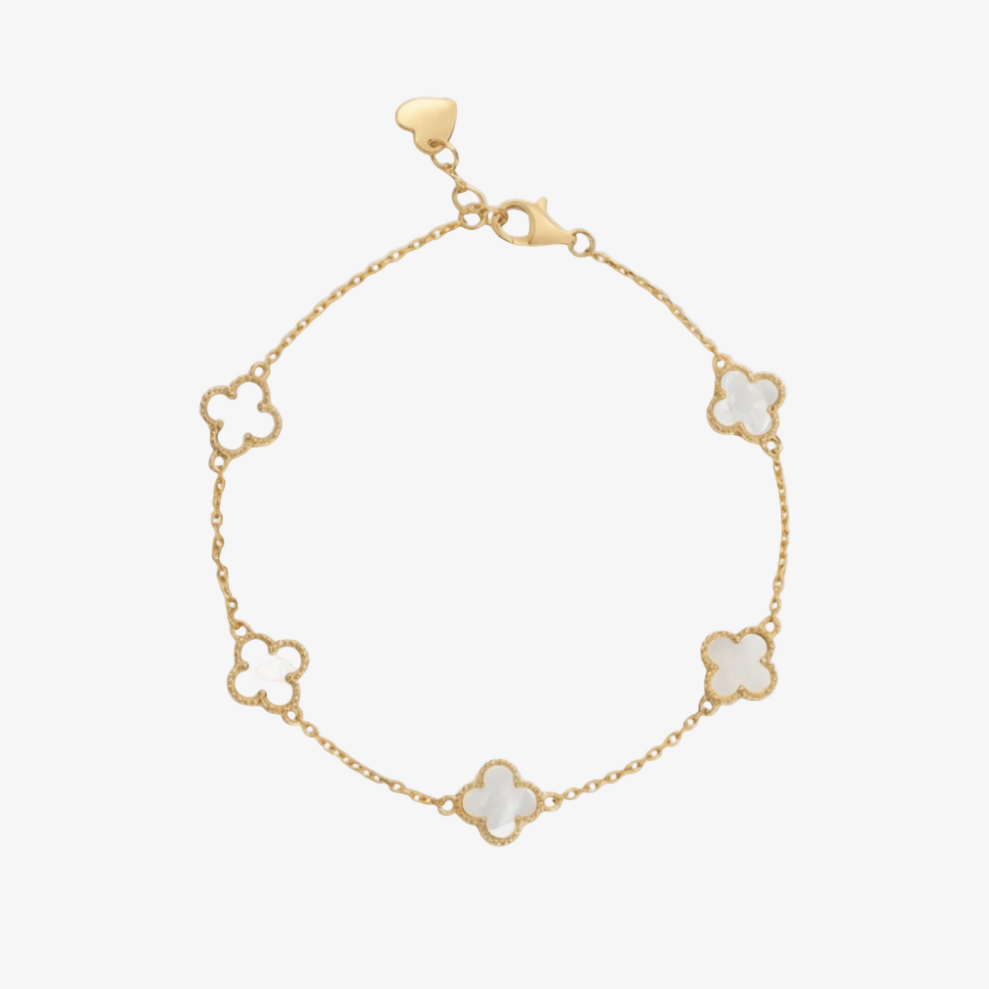 Clover Pearl Chain Bracelet