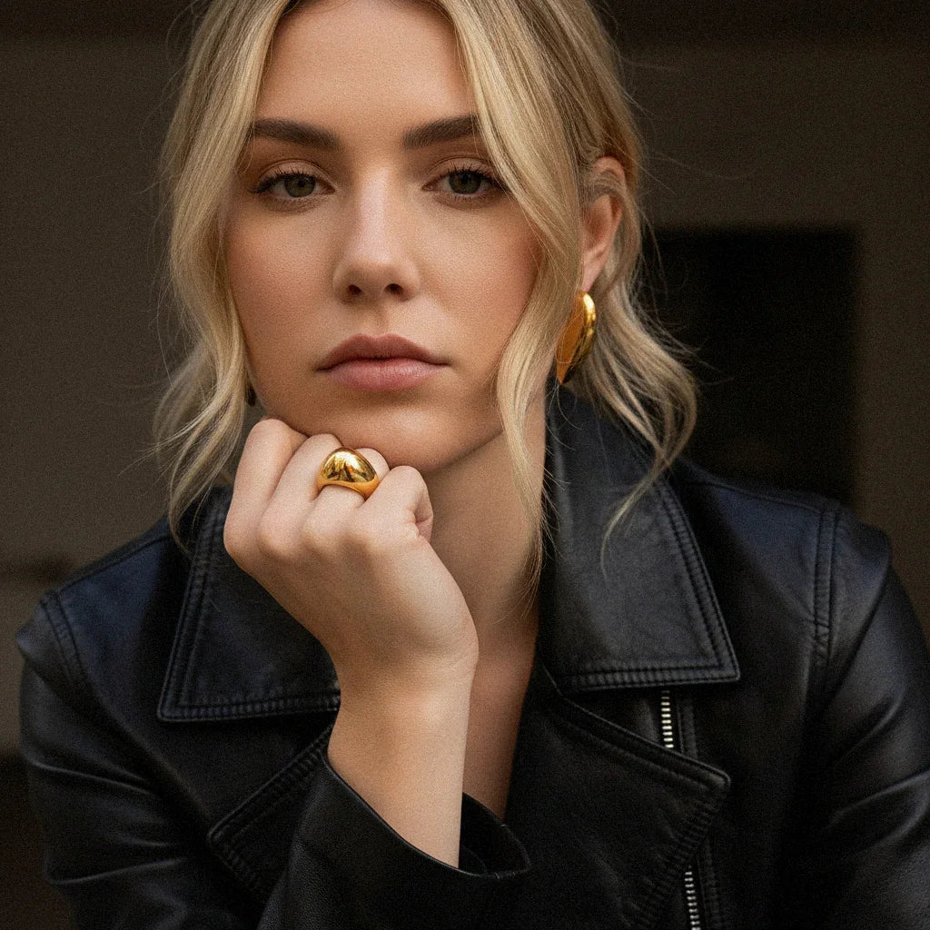 Amara Chunky Heart Earrings