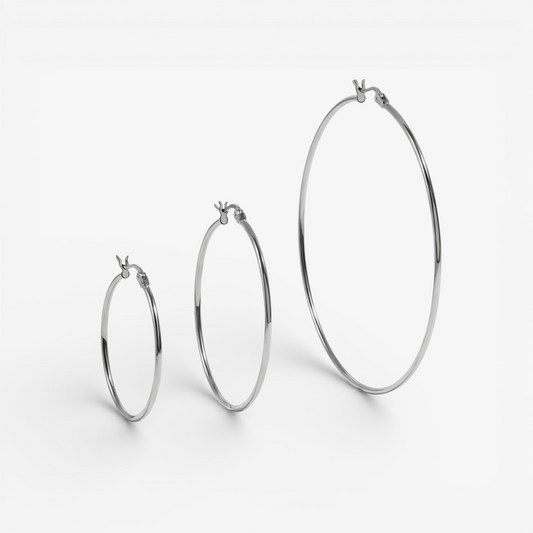 Classic Thin Hoop Earrings