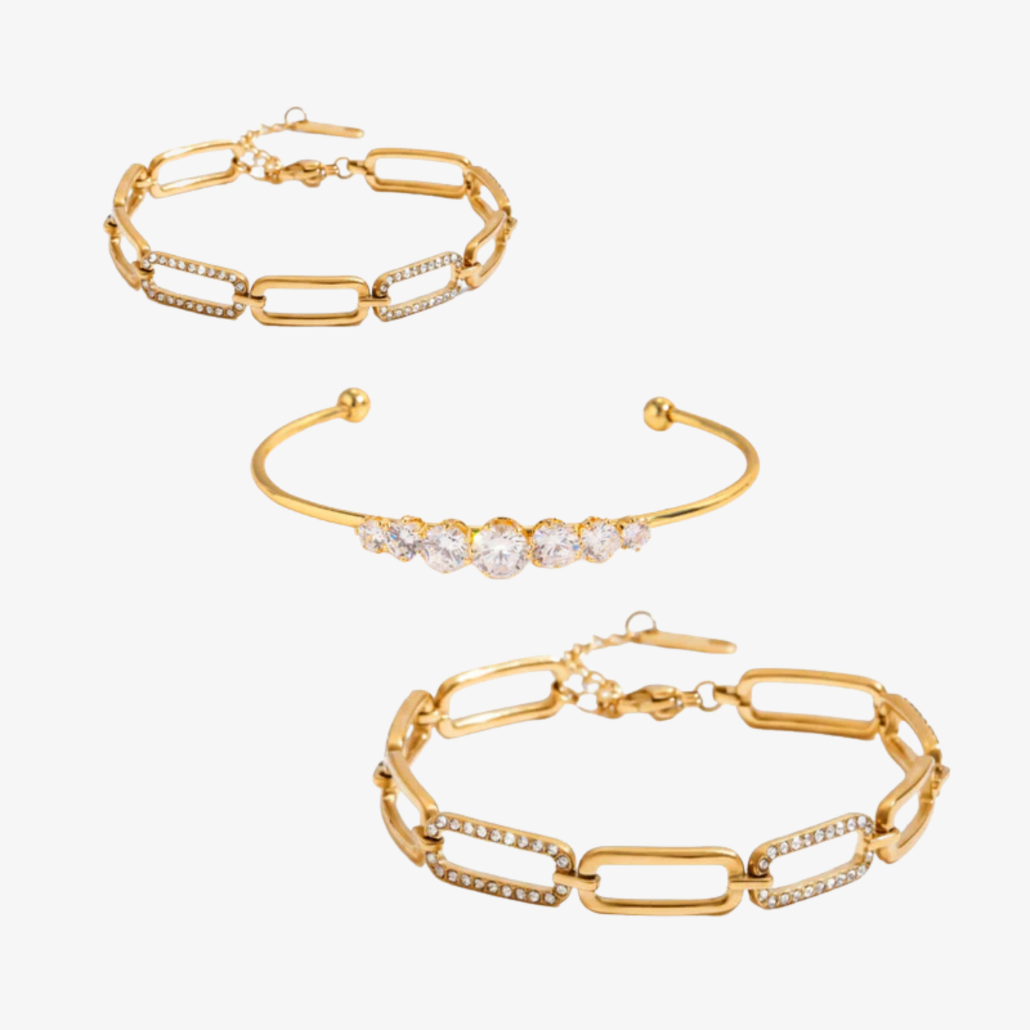 Aura Essential Diamond Bracelet Stack