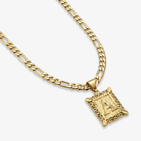 Modern Square Letter Necklace