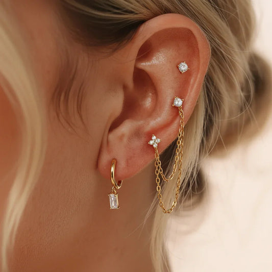 Lina Diamond Earring Set