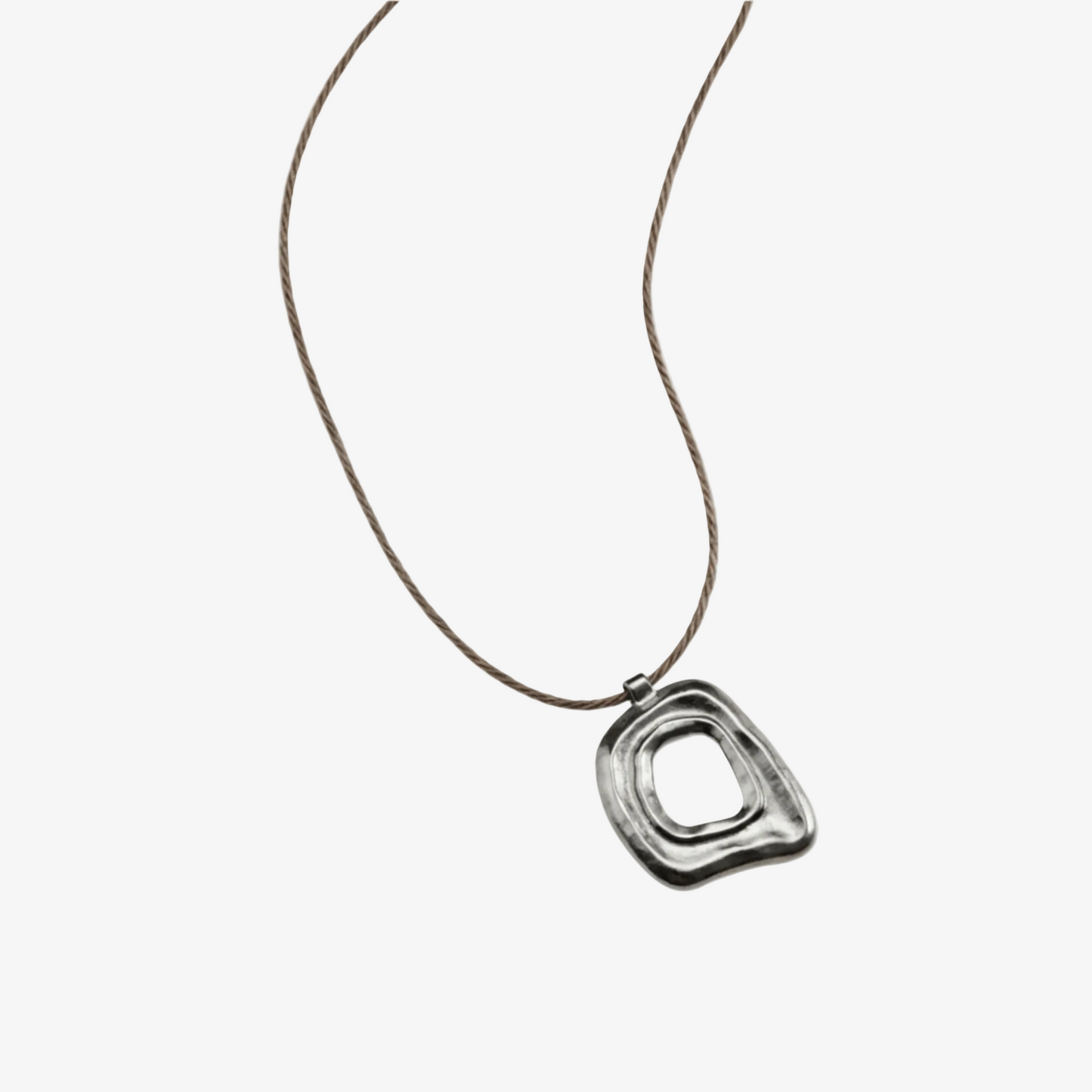 Molten Frame Statement Necklace