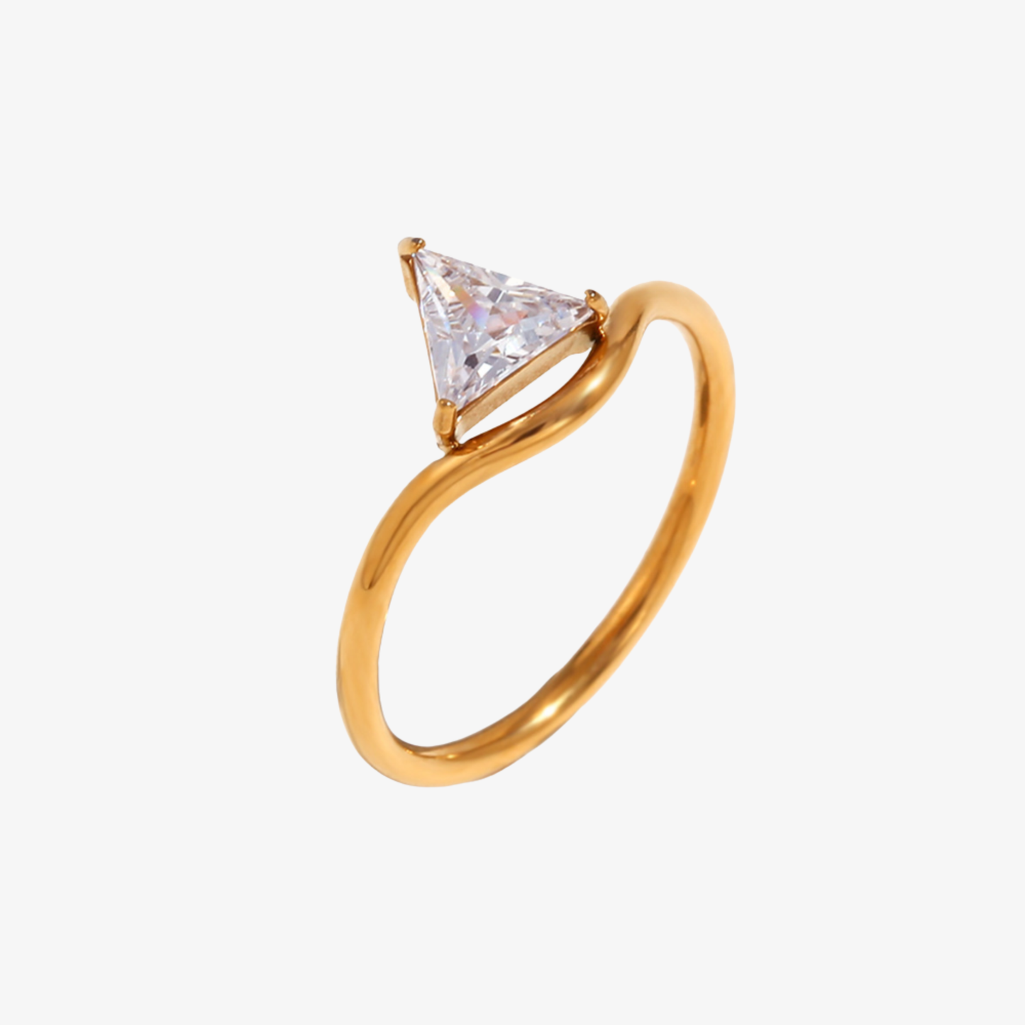Linea Diamond Gold Ring