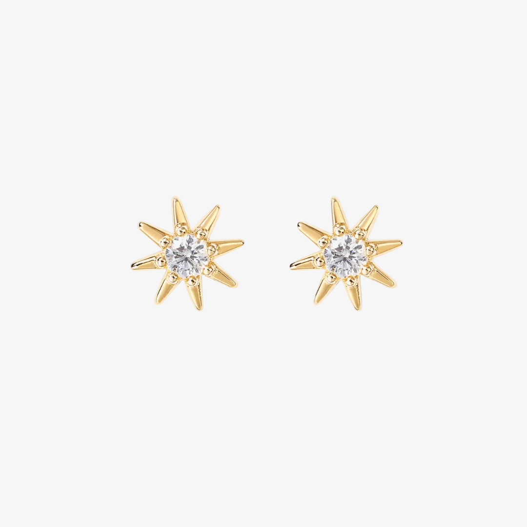 Mini Star Flat Back Stud Earrings