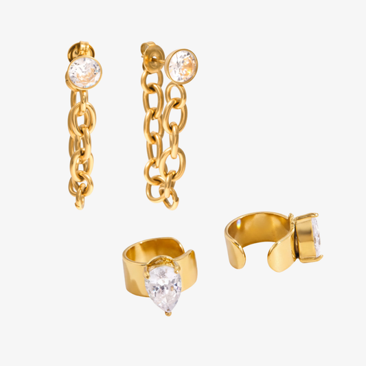 Maribel Diamond Earrings Set