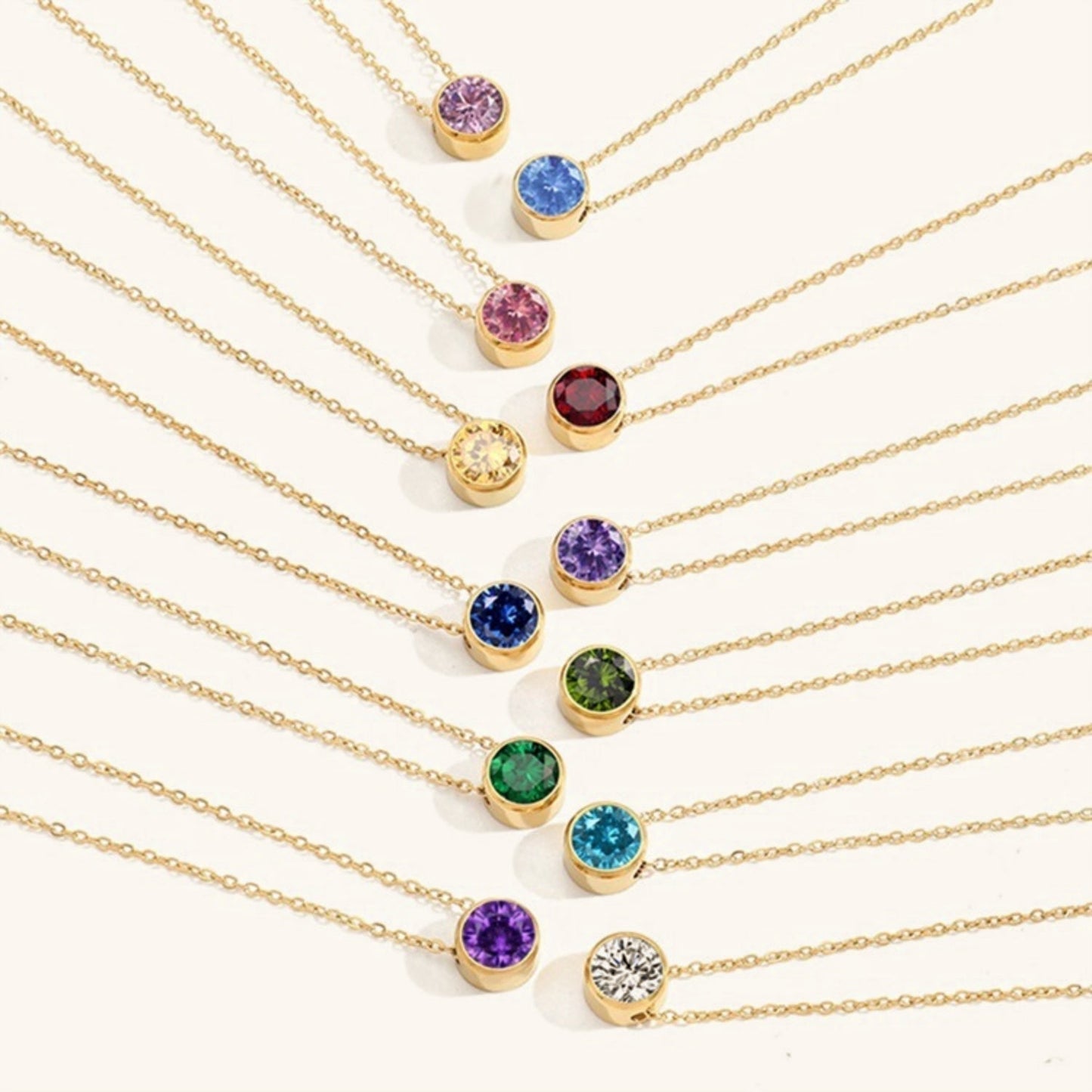 Aura Birthstone Necklace