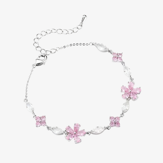 Hana Cherry Blossom Crystal Bracelet