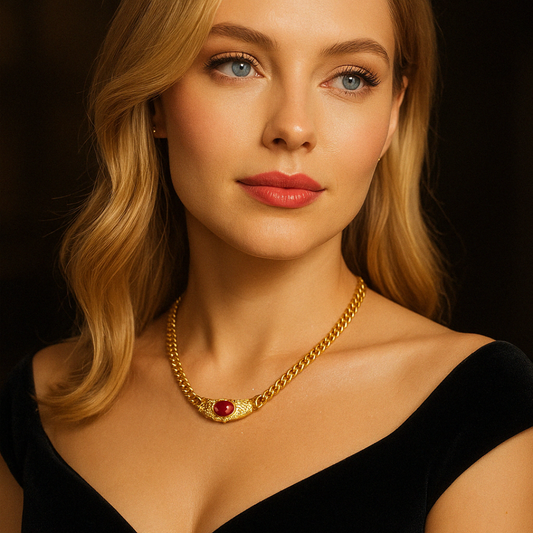 Lila Gemstone Necklace