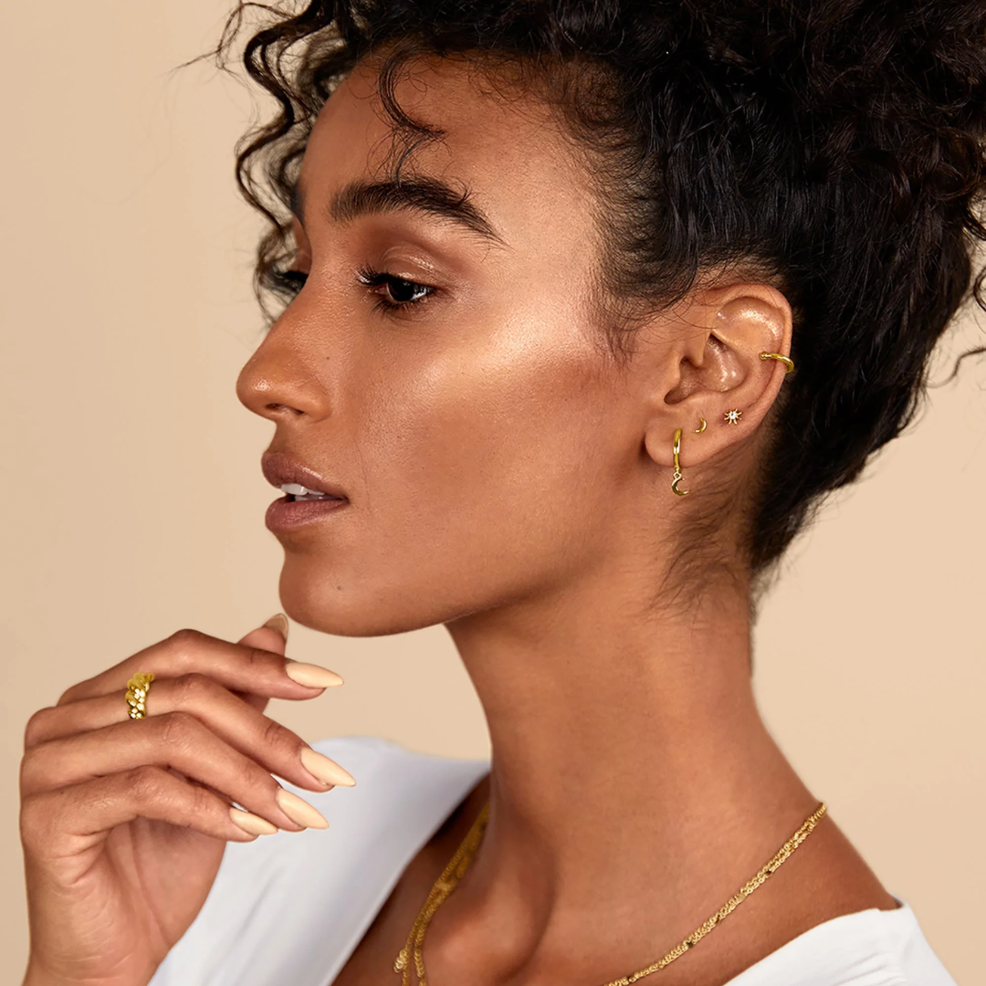 Mini Star Flat Back Stud Earrings