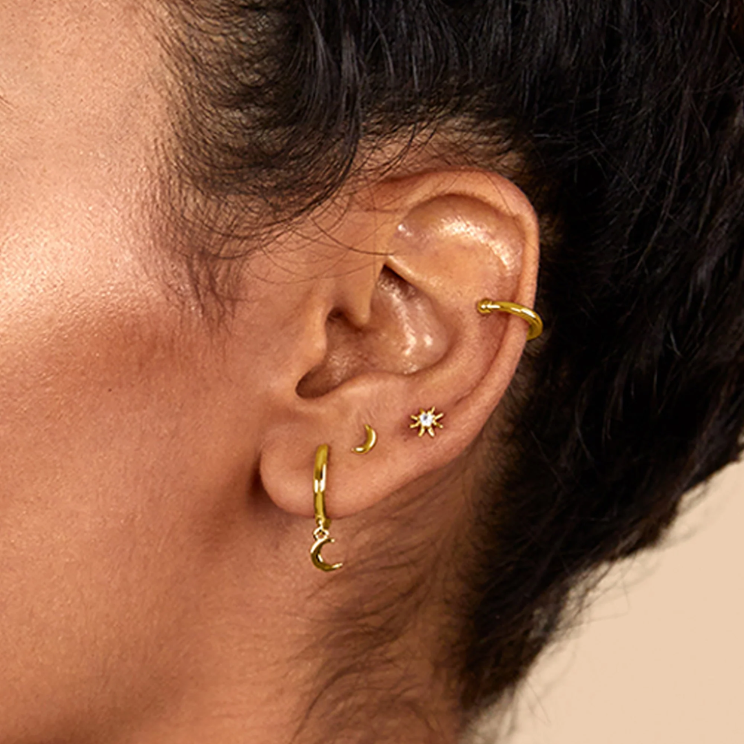 Mini Star Flat Back Stud Earrings