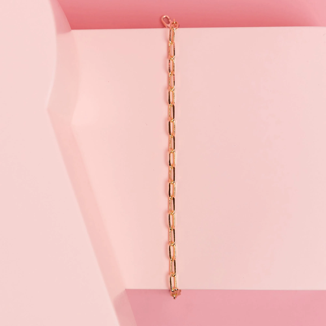 Minimal Paperclip Chain Bracelet