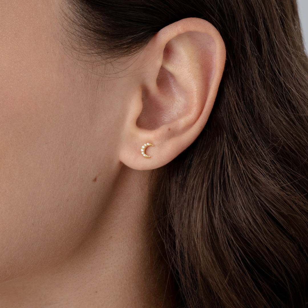 Multi-Shape Flat Back Stud Earrings