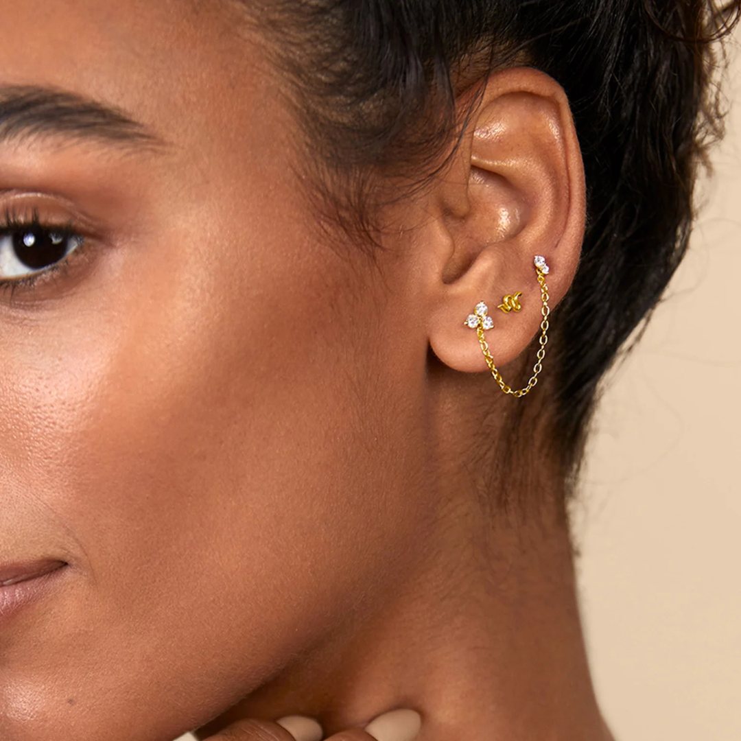 Multi-Shape Flat Back Stud Earrings