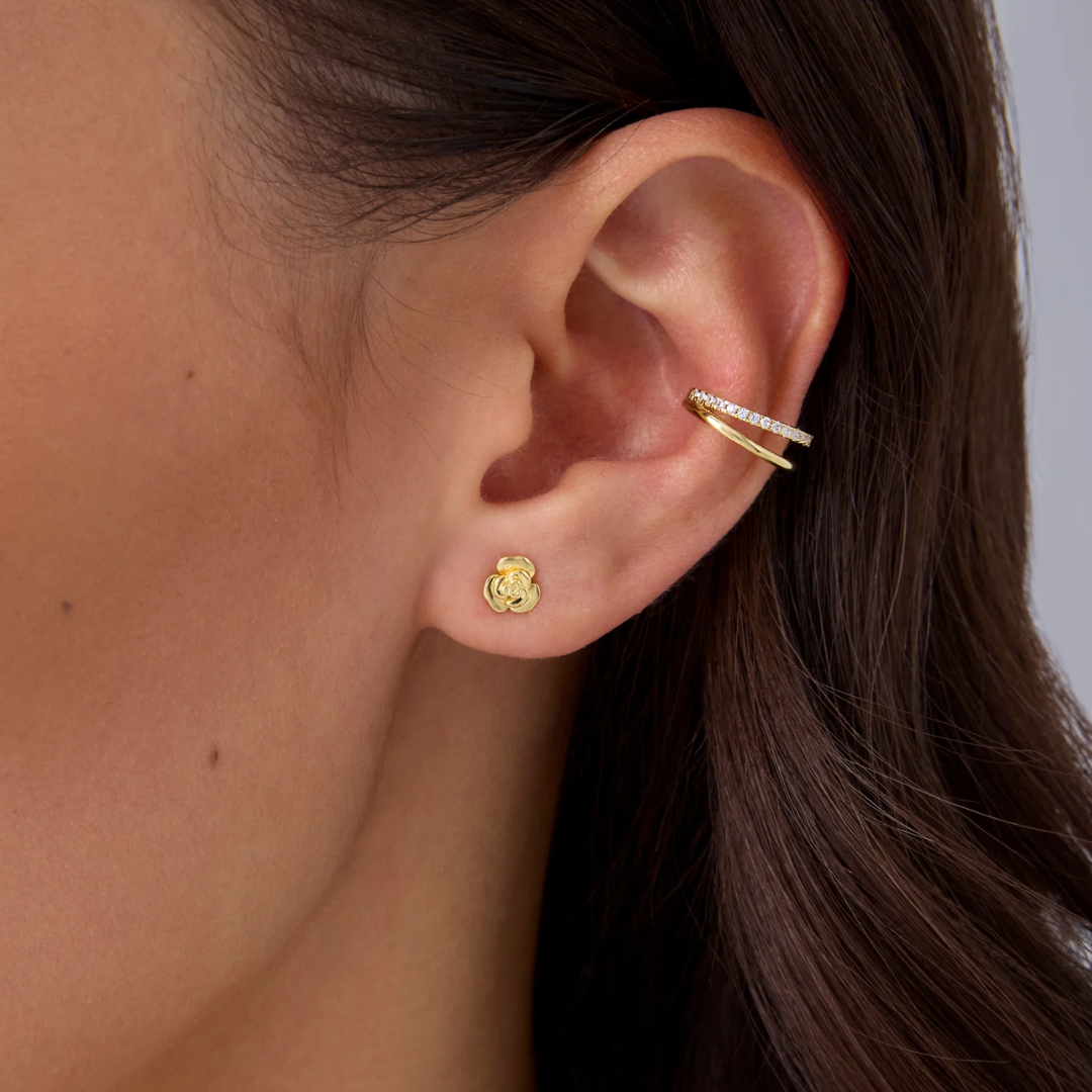 Multi-Shape Flat Back Stud Earrings