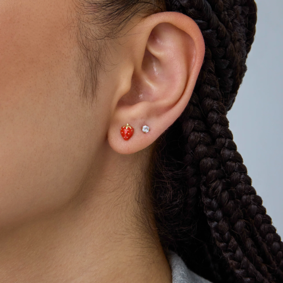 Multi-Shape Flat Back Stud Earrings