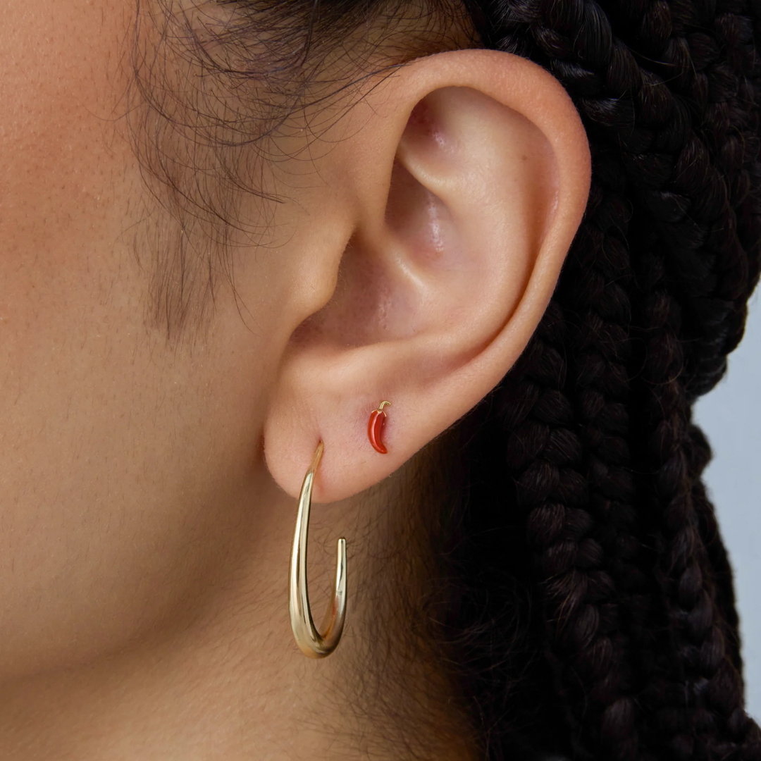 Multi-Shape Flat Back Stud Earrings