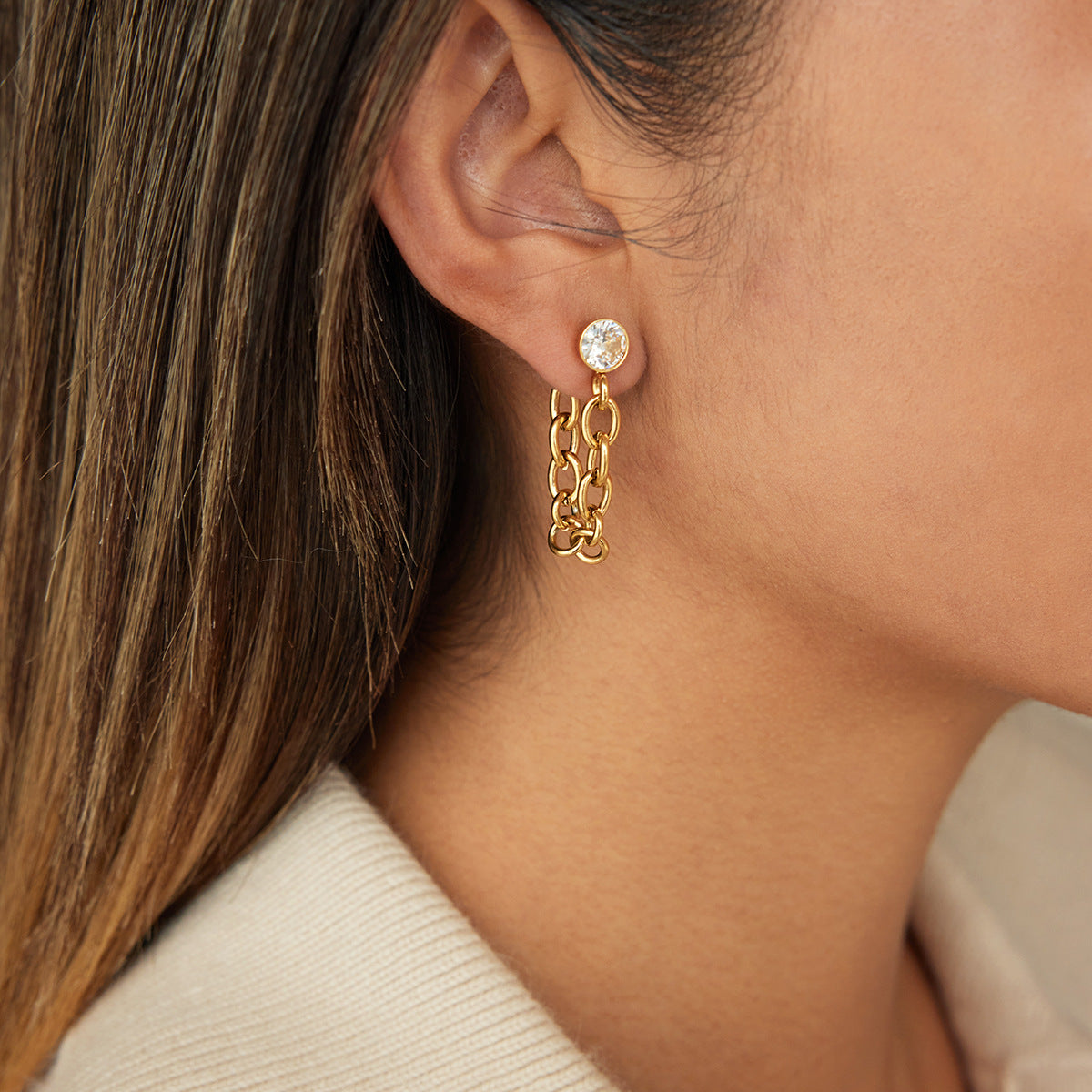 Maribel Diamond Earrings Set