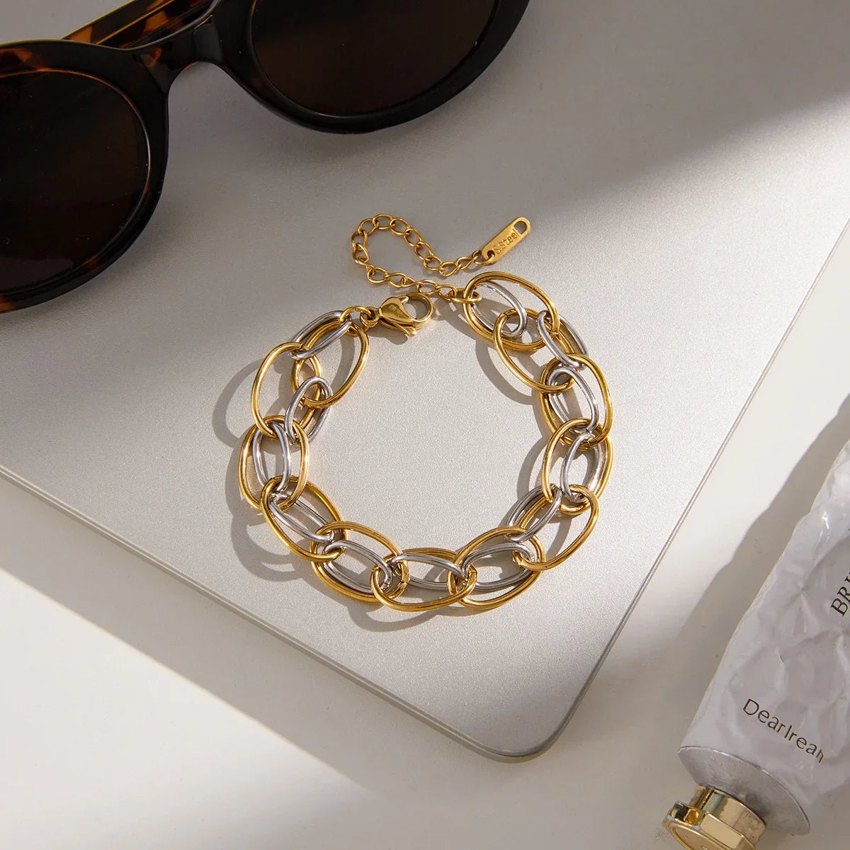 Two Tone Link Bracelet