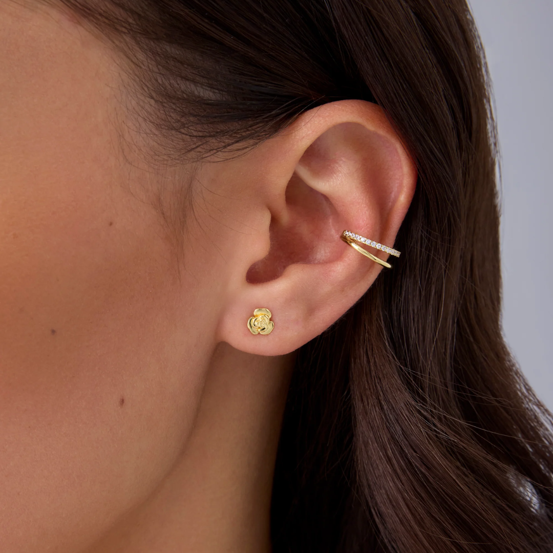 Rosegarden Flat Back Stud Earrings